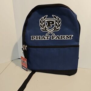 Vintage Y2K Phat Farm Logo Backpack Bag 2000s Rare Throwback Street Wear